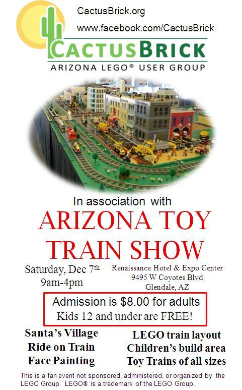 Cactus Brick at the Arizona Toy Train Show on Dec 7, 2013