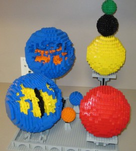 1st place winner: Joe's Balancing Spheres (or strange solar system)