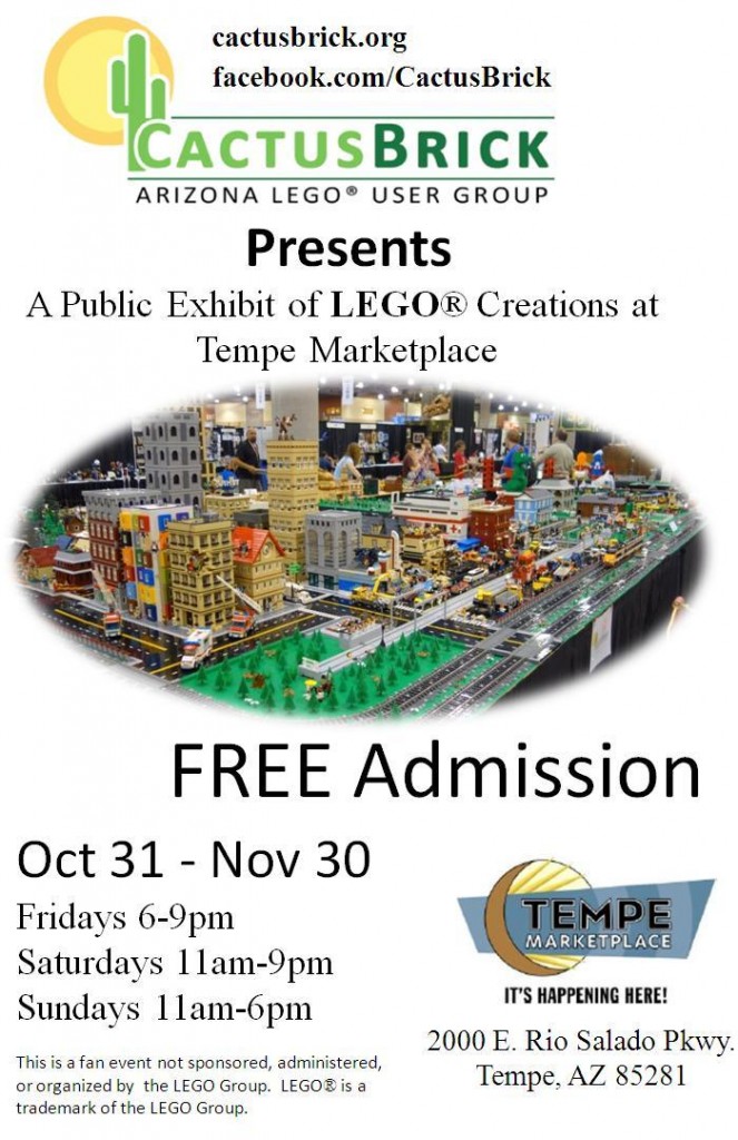 Our flyer for the Nov 2014 Tempe Marketplace show
